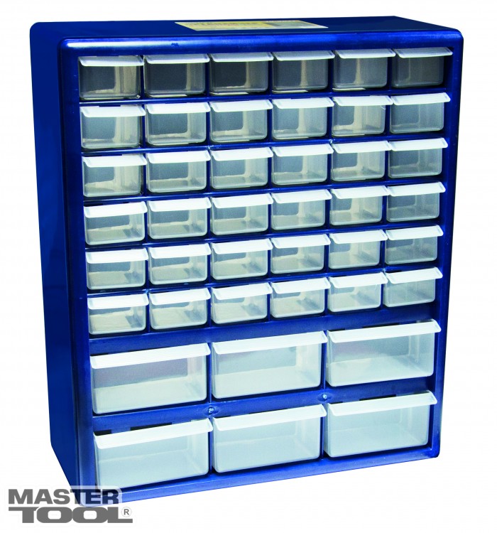 Органайзер MASTERTOOL 79-3021 c выдвижными секциями (42 ячейки 380х165х440 мм)