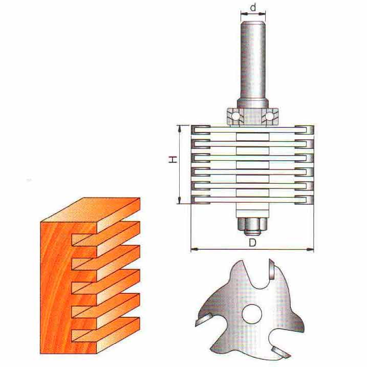 Оснастка Фреза SEKIRA D48 h4 B10 H12-40 d12 z3 кромочная микрошиповая (164-480-22)