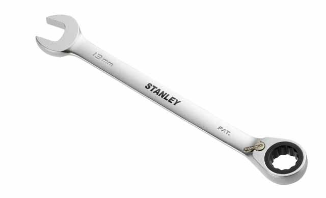 Ключ комбинированный с трещоткой и переключателем STANLEY 32мм (1-17-460)