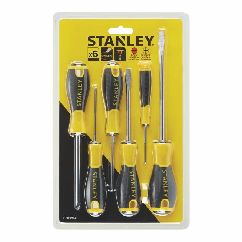 Ручной инструмент Набор отверток STANLEY "ESSENTIAL", 6 штук (STHT0-60208)