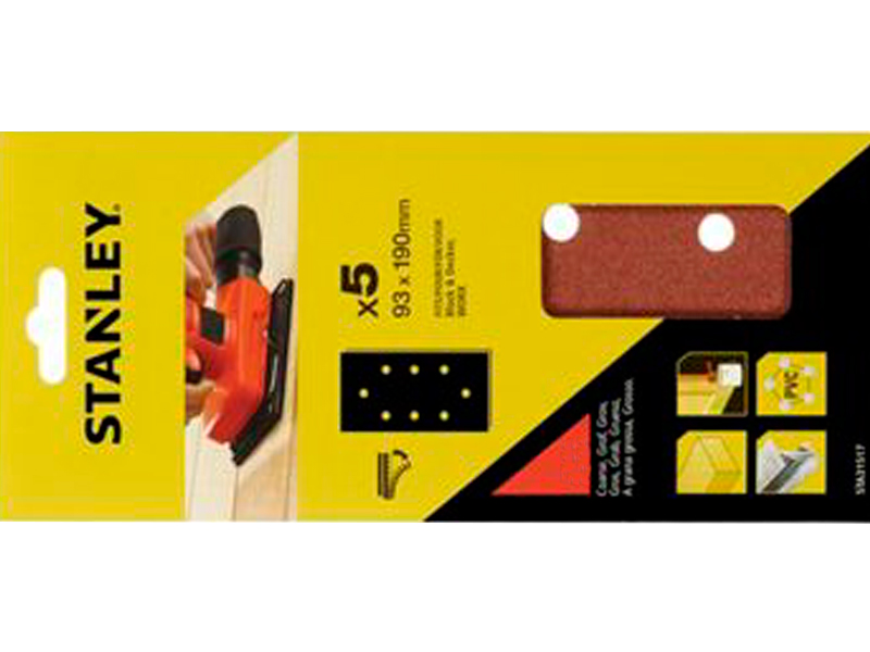 Компл. абразивных листов 5 ед. STANLEY (STA31522)