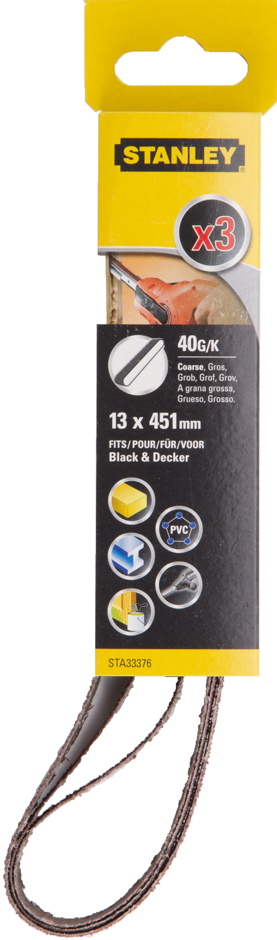 Шлифлента STANLEY 13х451мм 40G (STA33311)