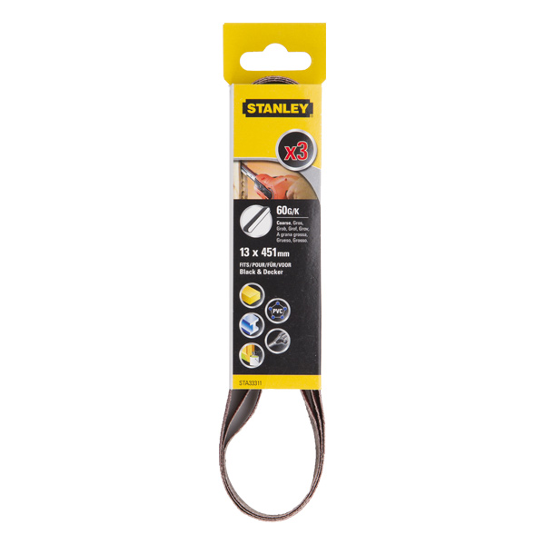 Шлифлента STANLEY 13х451мм 120G (STA33381)