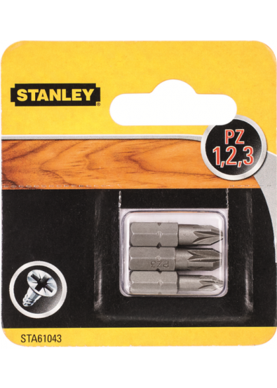 Биты и адаптеры Биты STANLEY в наборе, 3 шт (STA61043)