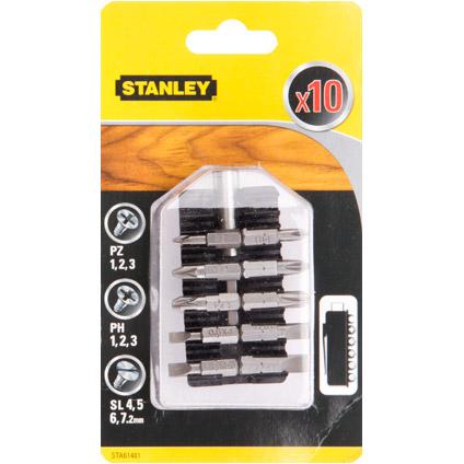 Биты и адаптеры Набор бит STANLEY 10 ед. (STA61481)