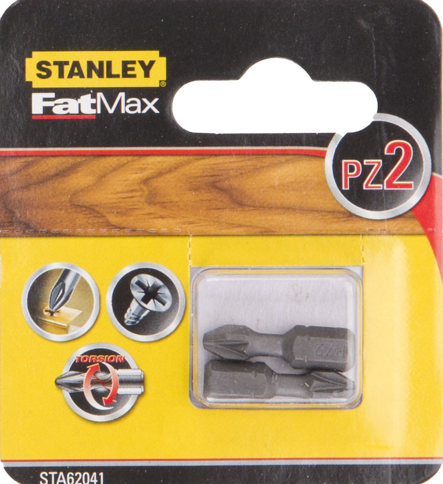 Биты и адаптеры Бита усиленная STANLEY TORSION Pz 2 (STA62041)