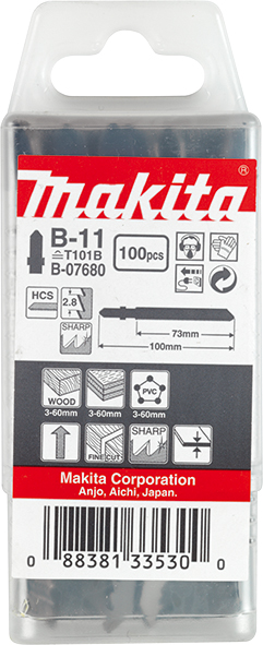 Оснастка Набор пилок для лобзика MAKITA B-07680 73 мм 