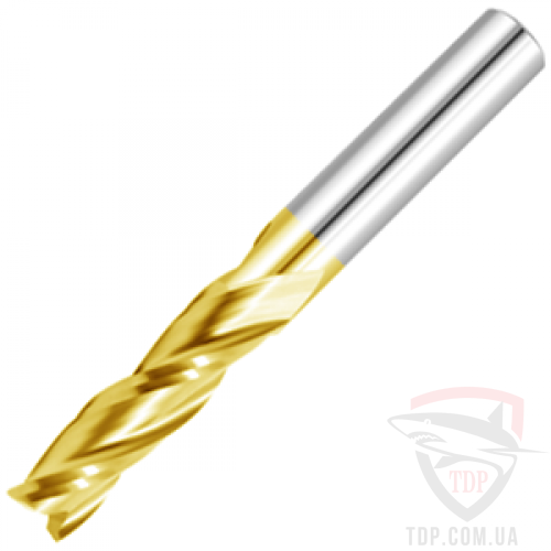 Оснастка Фреза спиральная плоская с покрытием D12 d12 L60 h25 z3 ELITE (512126025E-3)