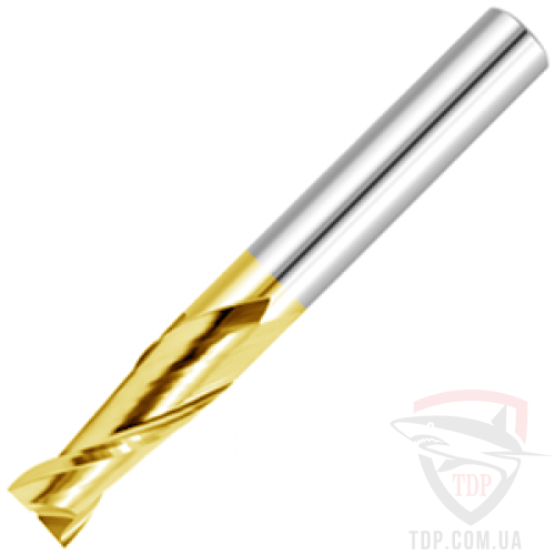 Оснастка Фреза спиральная плоская с покрытием D6 d6 L46 h12 z2 ELITE (5664612E-2)
