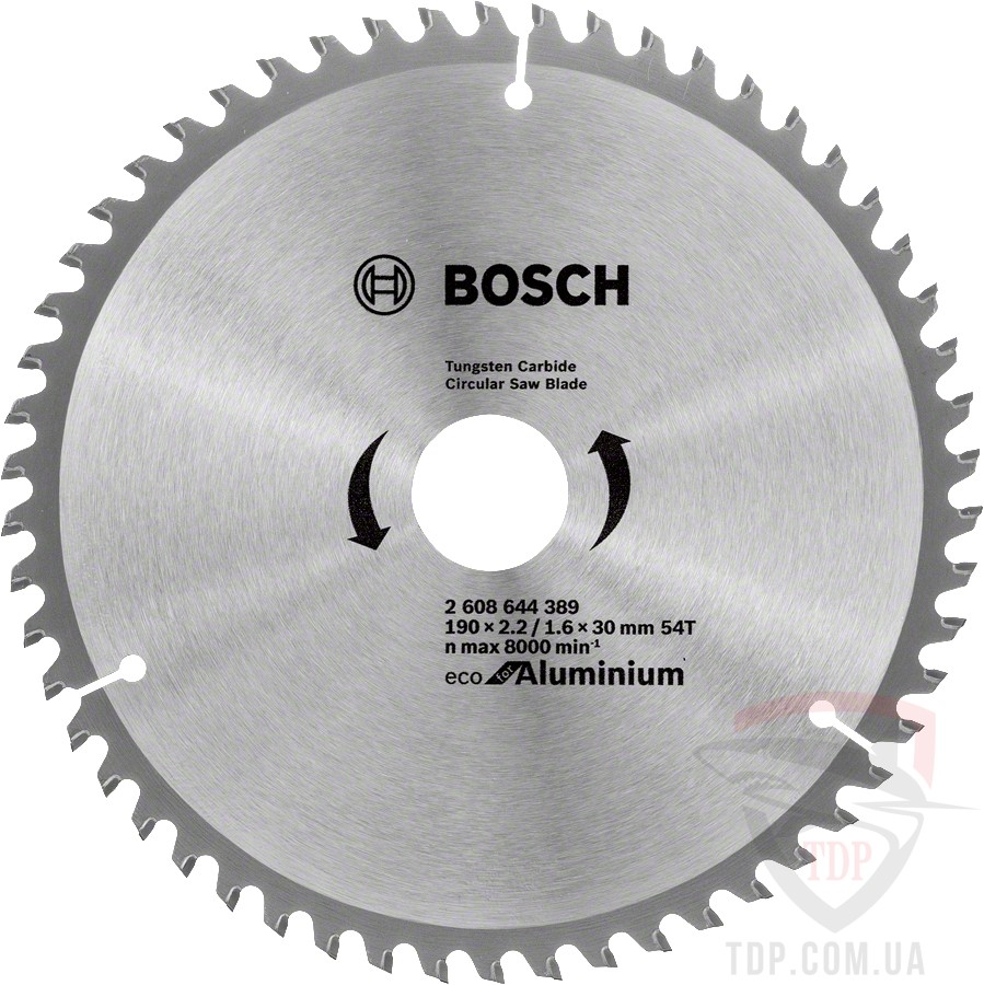 Оснастка Пильный диск BOSCH 190x30x54z ECO for Aluminium (2608644389)