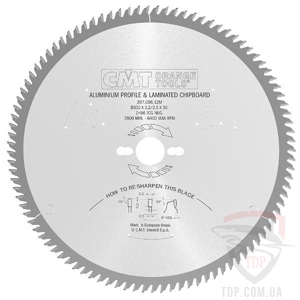 Оснастка Диск пильный CMT по цветным металлам 216х30х80z (297.080.09M)