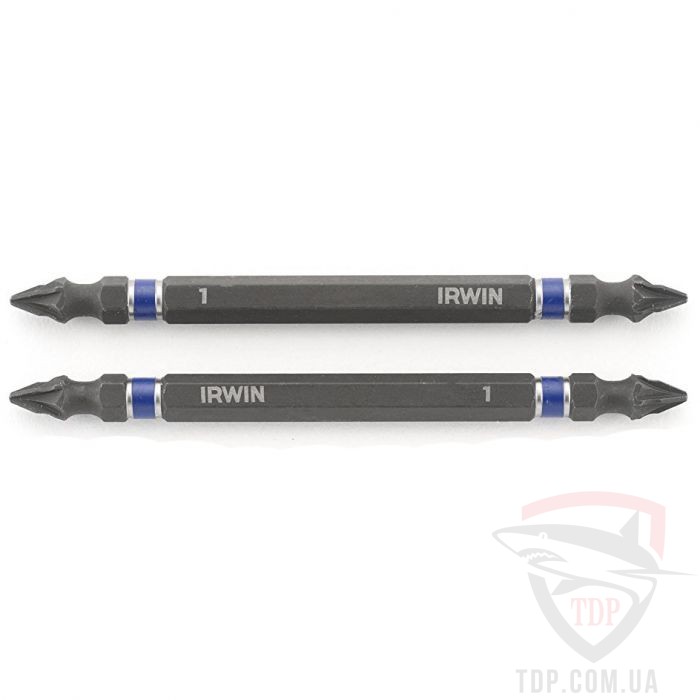 Биты и адаптеры Бита двухсторонняя IRWIN IMPACT 1/4"х100мм PZ1 2шт (1923407)