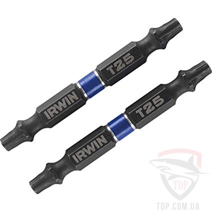 Биты и адаптеры Бита двухсторонняя IMPACT IRWIN 1/4"х60мм T25 2шт (1923387)