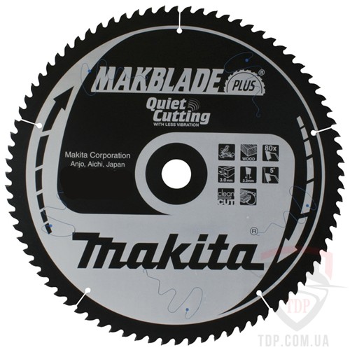 Оснастка Диск пильный по дереву Makita MAKBlade Plus 305х30х70z (B-08735)