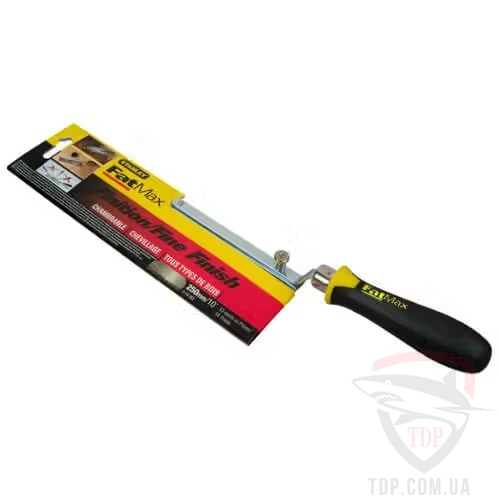 Ручной инструмент Ножівка по дереву Stanley FatMax 250мм TPI13 двостороння (0-15-252)