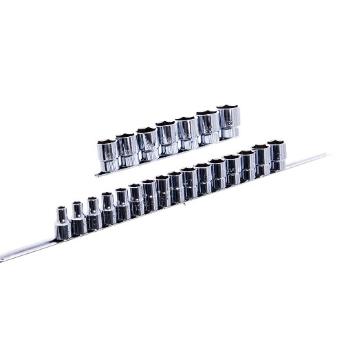 Набор головок 1/2" 23ед.   8~28,30,32мм   (на планке)  TOPTUL GAAQ1604U