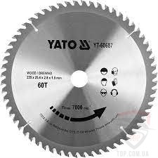 Пильный диск по дереву Yato 235x25.4x60z (YT-60687)