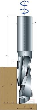 Оснастка Фреза Freud пазовая прямая D22 d20 L130 h70 с алмазной кромкой (DPD02DRPM5)