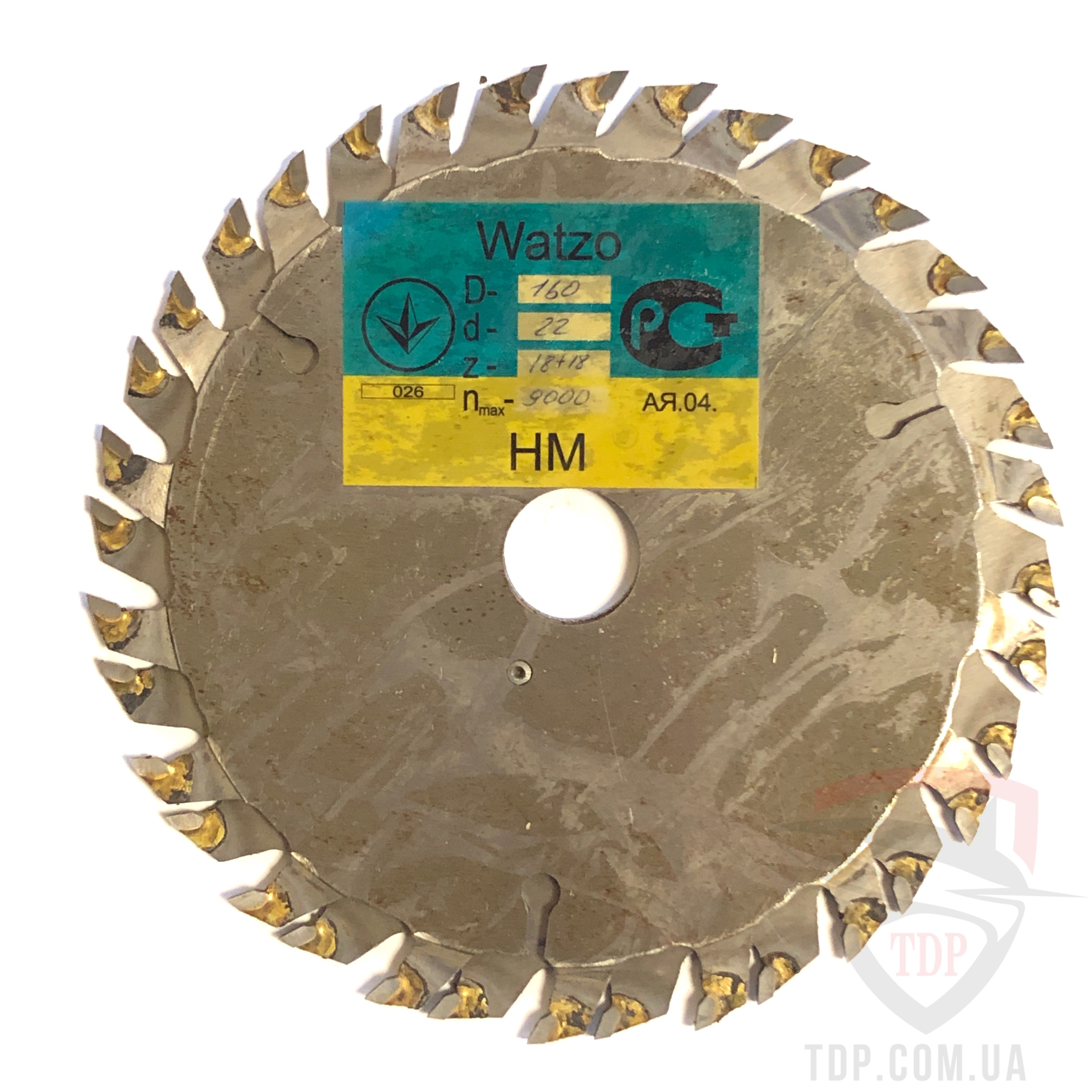 Оснастка Пильный диск по дереву подрезной Vatzo двухкорпусный 160x22x18+18z