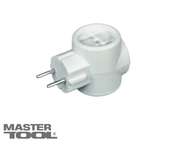 Тройник электрический Master Tool 94-0003 белый (250В,10А)