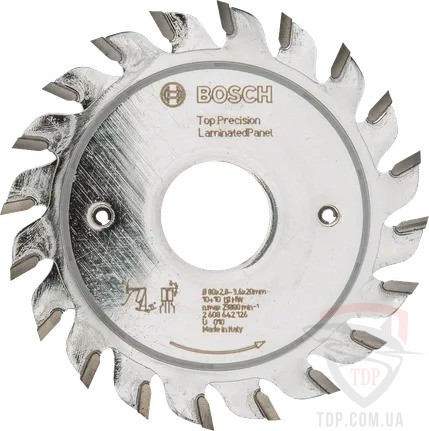 Оснастка Диск підрізний Bosch 80x20x10+10z K2.8/3.6 Best for Laminate