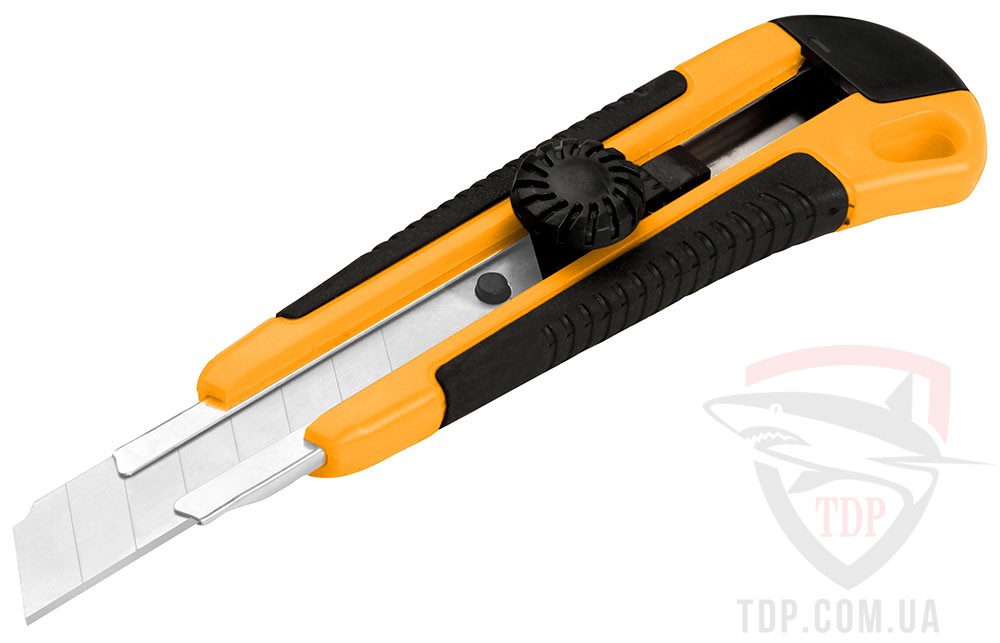 Нож сегментный 18 мм с фиксатором TOLSEN (T30018)