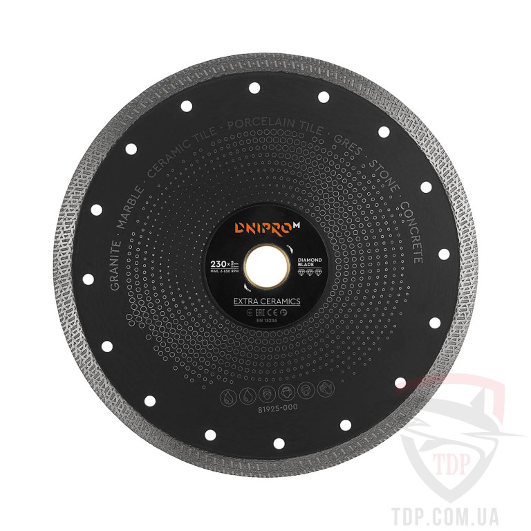 Алмазные диски Алмазный диск Dnipro-M Extra-Ceramics 230х22.2х2 мм