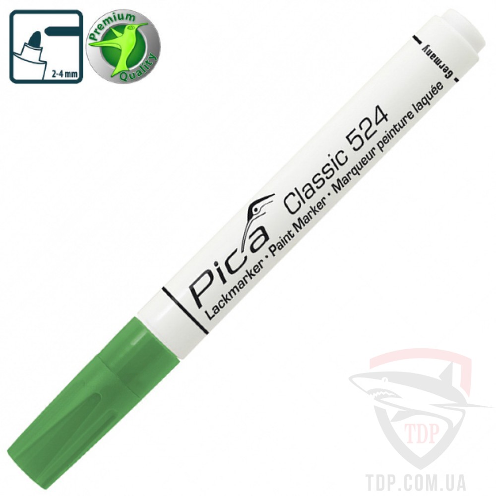 Оснастка Рідкий промисловий маркер Pica Classic Industry Paint Marker зелений (524/36)