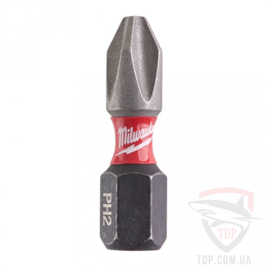 Бита Milwaukee Shockwave PH2 25мм 25 шт (4932430853)