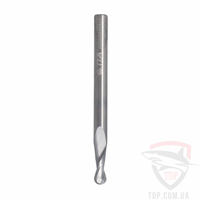 Фрезы для ЧПУ Фреза спіральна сферична Ita Tools D5 d5 L60 h12 R2.5 (SQ31.05.012.060.05R)