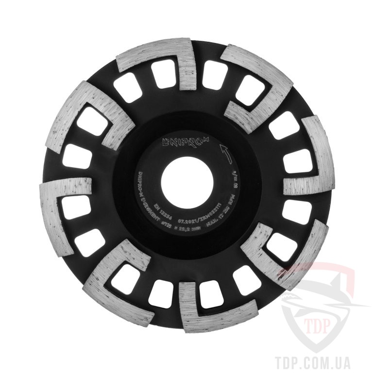 Фреза алмазная по бетону Dnipro-M L-Segment 100x22.2 мм (20959000)