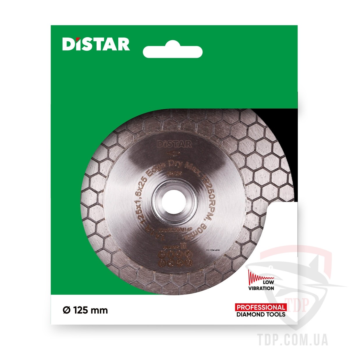 Диск алмазный Distar Edge Dry 125х1.6х25х22.23/M14F (11117546010) - Фото №3