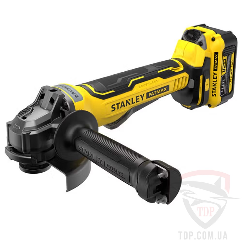Шліфмашина кутова акумуляторна STANLEY FATMAX 125мм (SFMCG700M2K)