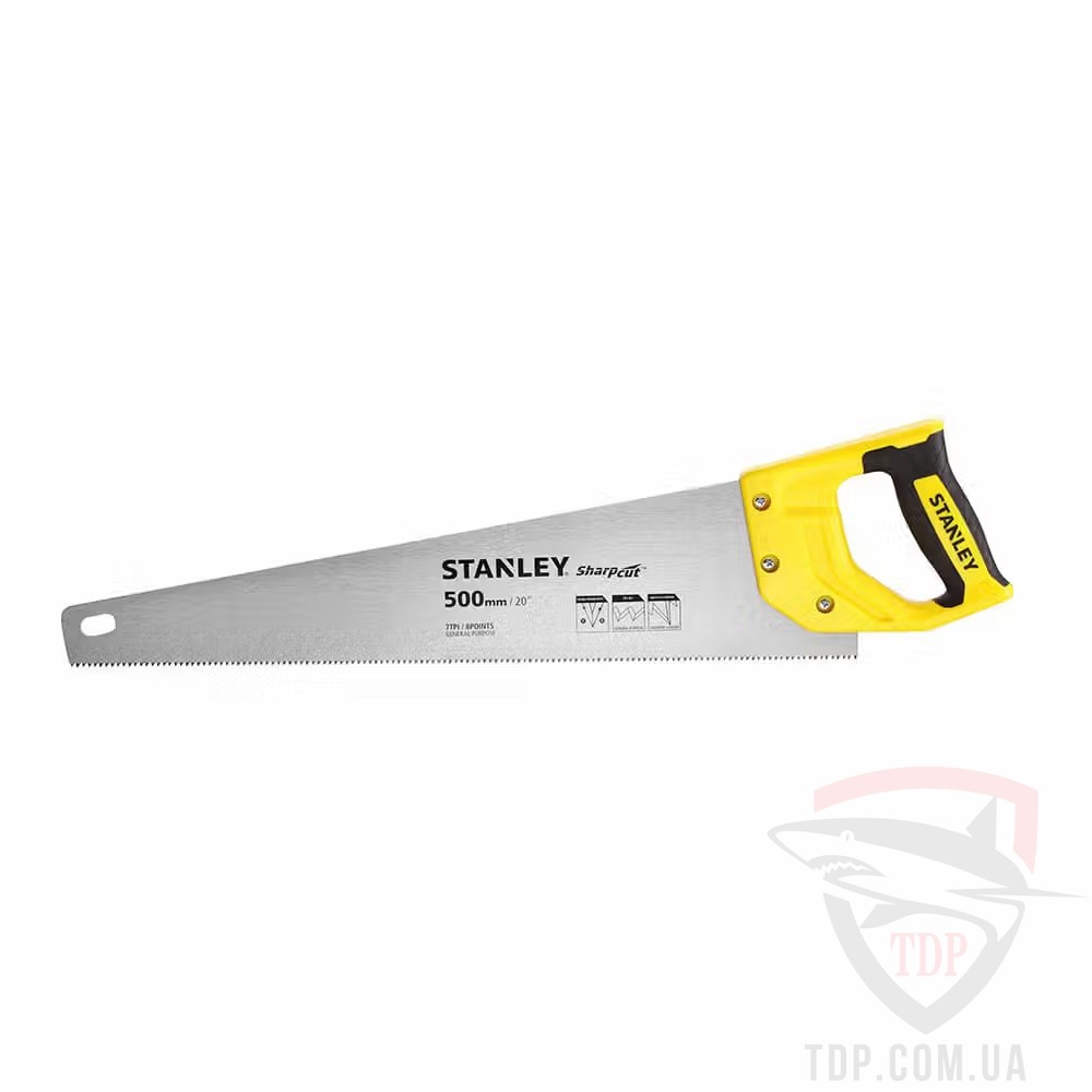 Ручной инструмент Ножовка по дереву Stanley 500мм 7TPI (STHT20367-1)