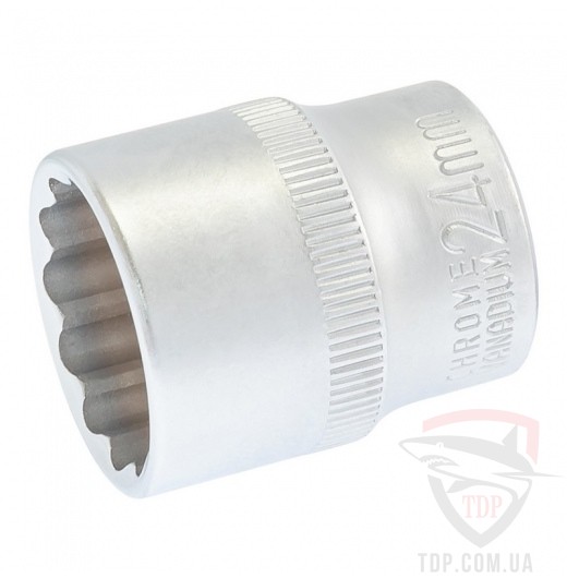 Ручной инструмент Головка торцева MasterTool 12-гранна 1/2" 24x40 мм CRV (78-0624)