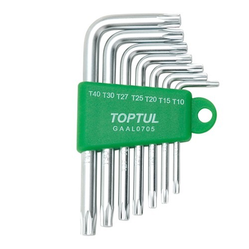 Набор Г-обр. ключей TORX T10-T40  7ед.  TOPTUL GAAL0705