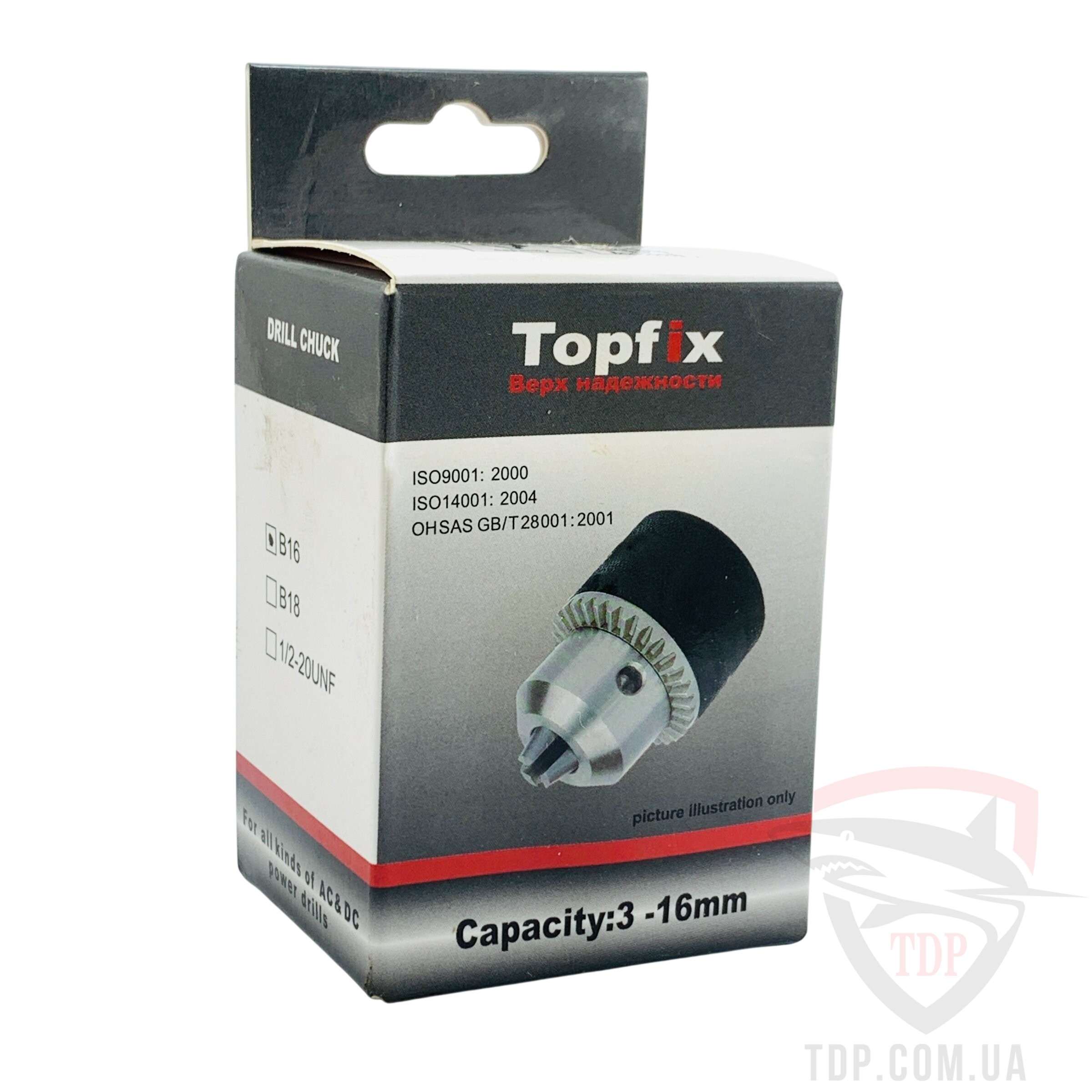 Патрон ключевий TopFix 3-16 мм B16 - Фото №5