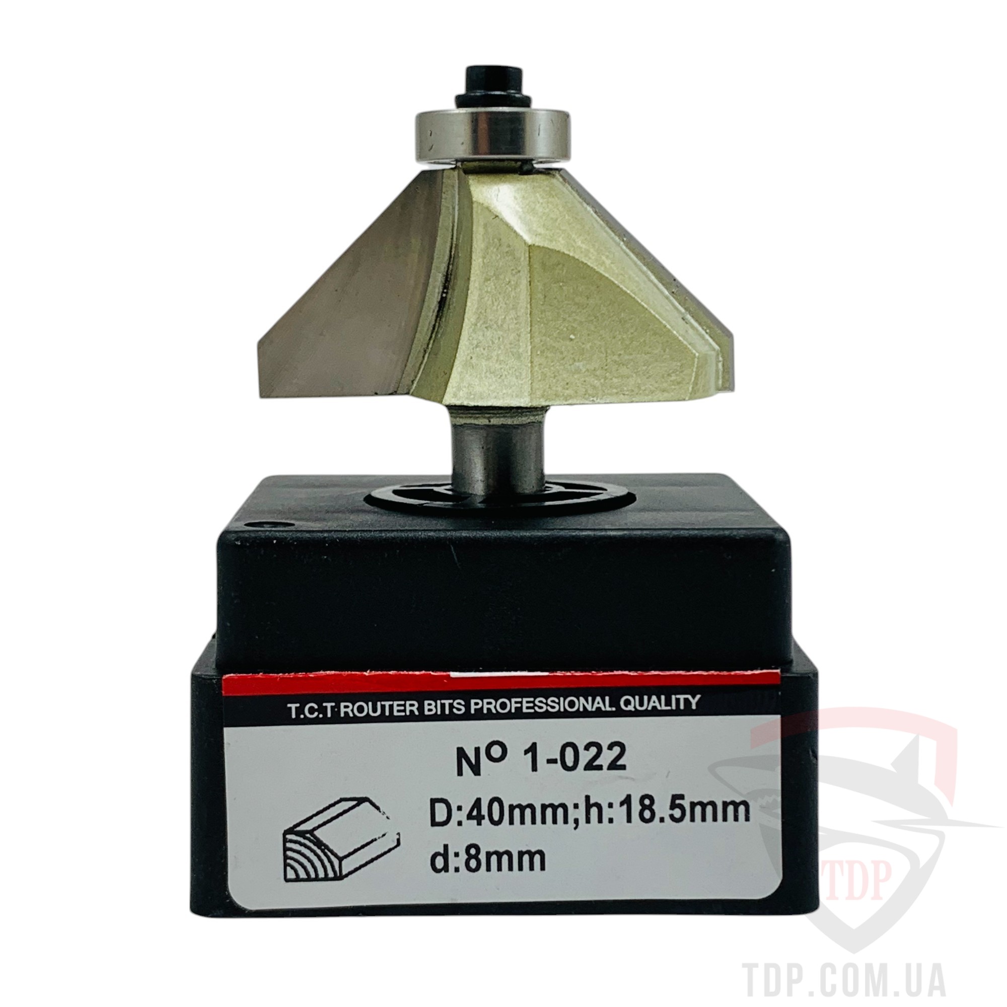 Фреза кромкова конусна VATZO 1022 D40 d8 L62 h18.5 - Фото №3