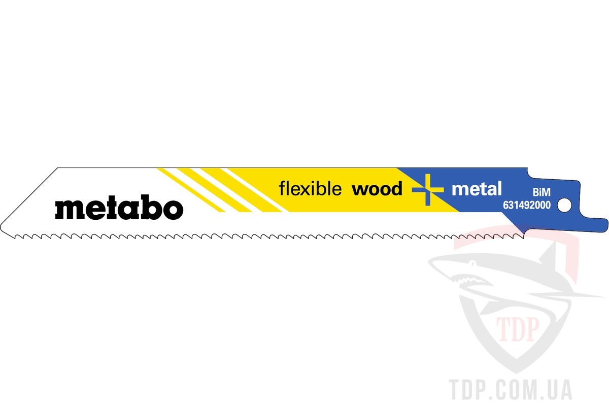 Оснастка Полотно для шабельної пилки Metabo FlexibleWood+Metal HM 225мм 25 шт (628247000)