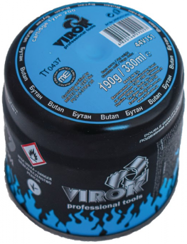 Газовый картридж Virok тип 200, 190 г (44v151)