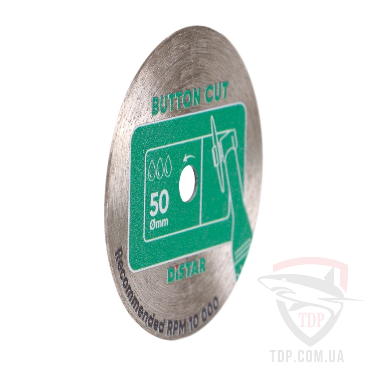 Диск алмазний по керамограніту Distar ButtonCut 50x0.8x5.8\3.2-3мм (11120159106) - Фото №3