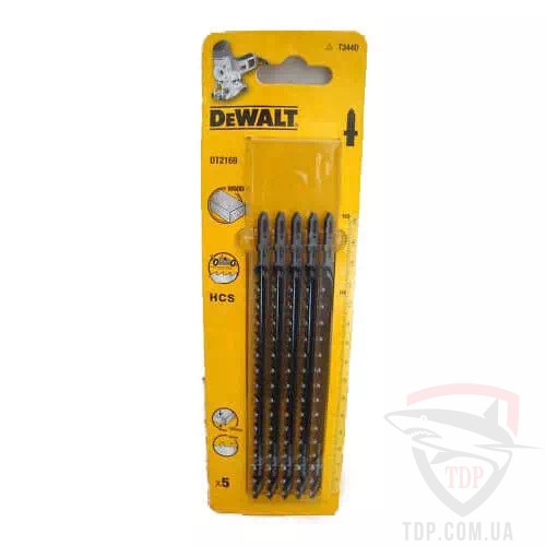 Оснастка Пилочки для лобзиків DeWALT по деревині 152мм T344D 5шт (DT2169)
