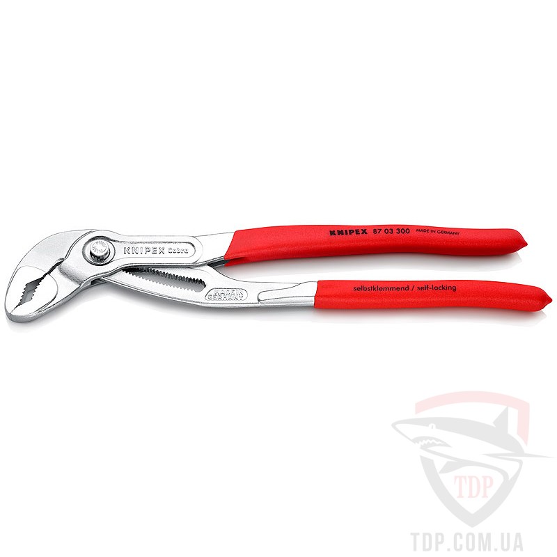 Ручной инструмент Высокотехнологичные сантехнические клещи Knipex Cobra хромированные (87 03 300)