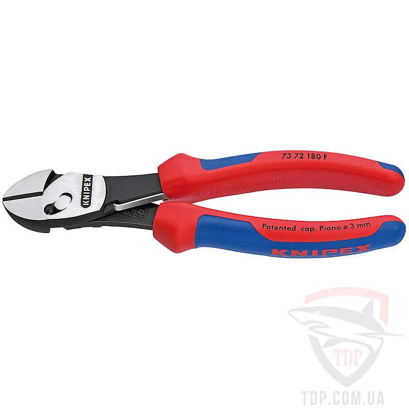 Ручной инструмент Кусачки боковые Knipex TwinForce высокой мощности 180 мм (73 72 180 F)