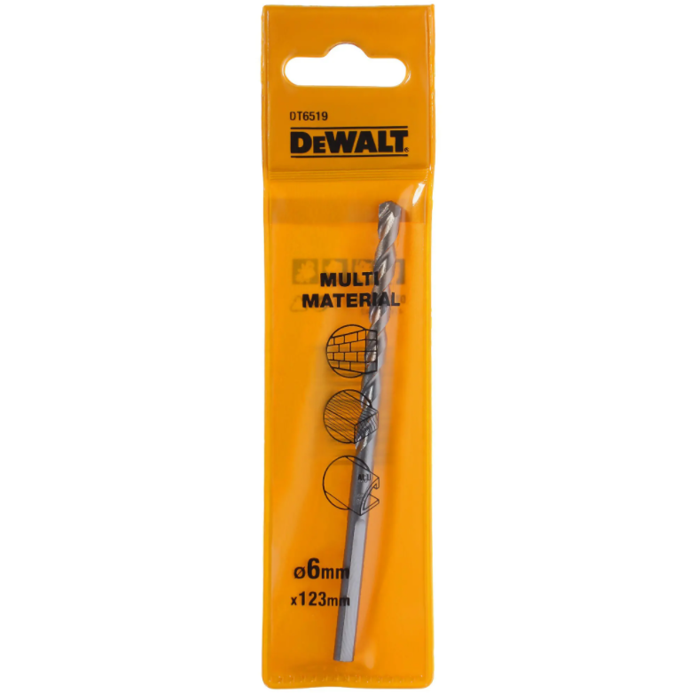 Сверло по кирпичу, дереву, металлу DeWALT 6х123 мм (DT6519) - Фото №2