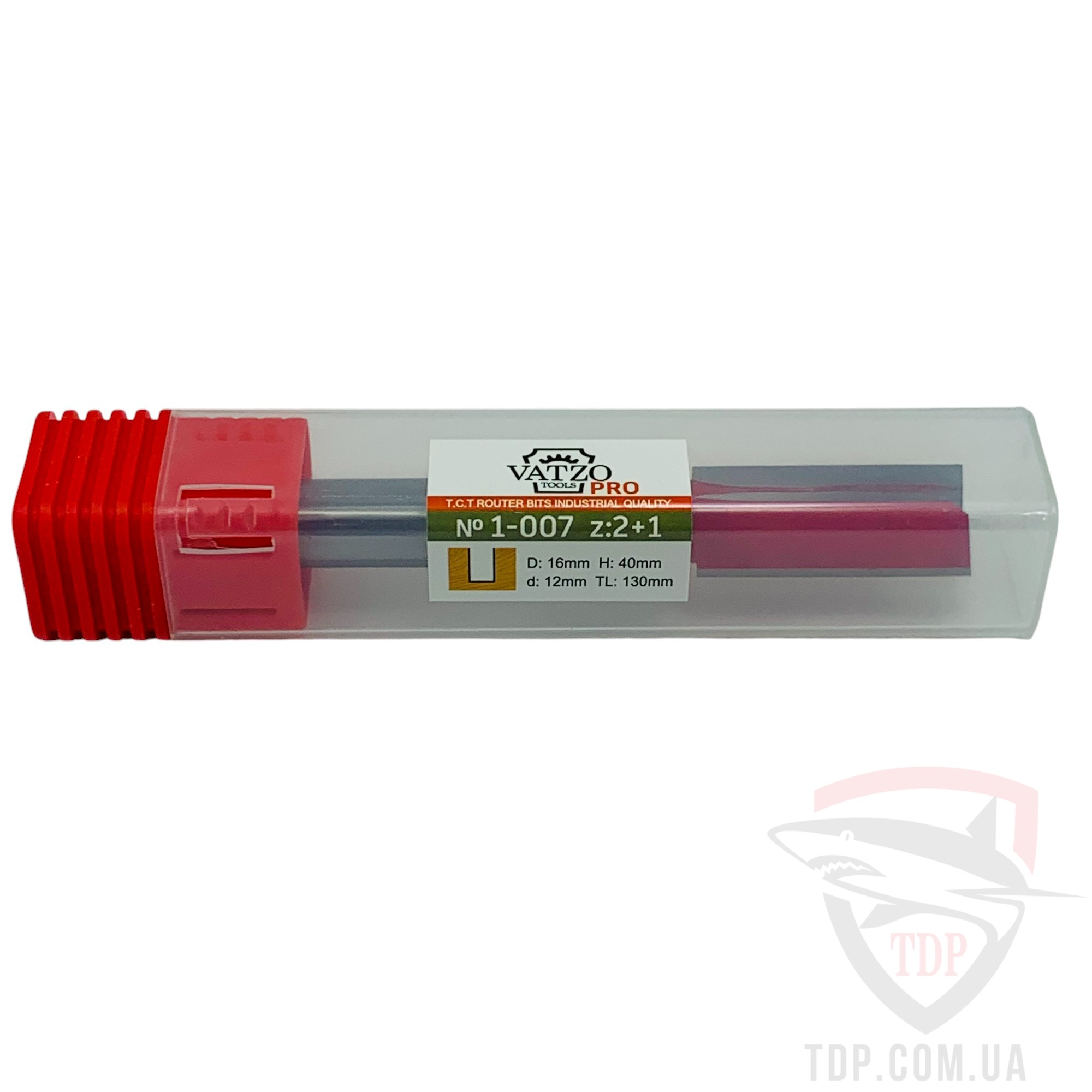 Фреза пазова пряма VATZO 1007 PRO D16 d12 L130 h40 - Фото №3