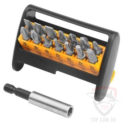 Комлект біт Tolsen SL PH PZ TX 25мм 15шт (20365)
