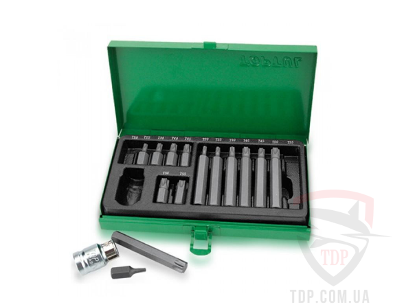 Набор бит TORX T20-T55, 15 шт TOPTUL (GAAD1506) 