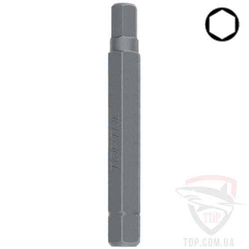 Биты и адаптеры Бита HEX 4х75х10 мм TOPTUL (FSDB1204)