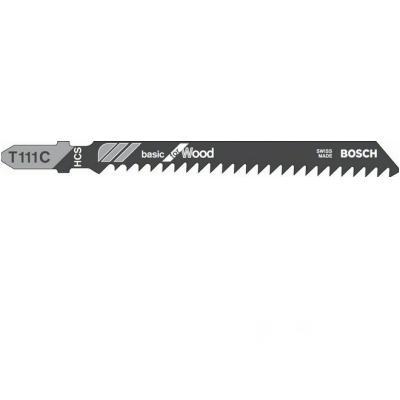 Набор полотен для лобзика Bosch T111C 100 мм HCS 5 шт (2608630033)